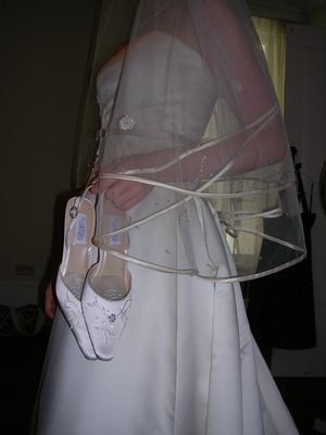 Amber's very pretty shoes.